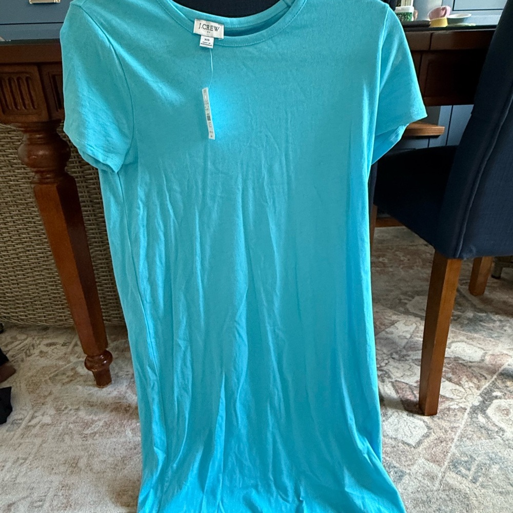 J. Crew Factory Blue Mini Dress